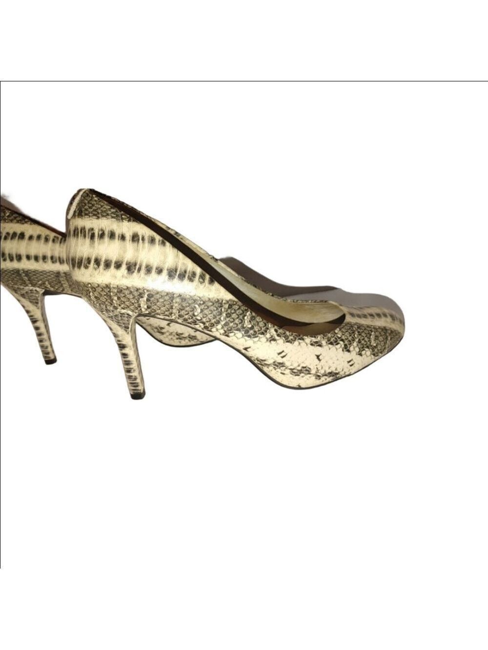 Michael Kors Cairo Snakeskin Heels Size 10M